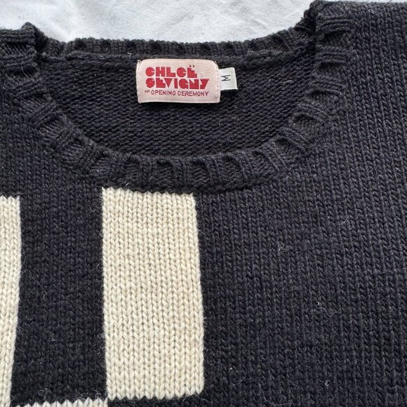 Chloe Sevigny for Opening Ceremony checkered wool sweater - Picture 2 of 3